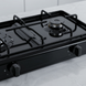 Газова плита Ventolux HGT 620 ES BK (2 конфорки) газ-контроль, настільна, чорна hgt620bl фото 3