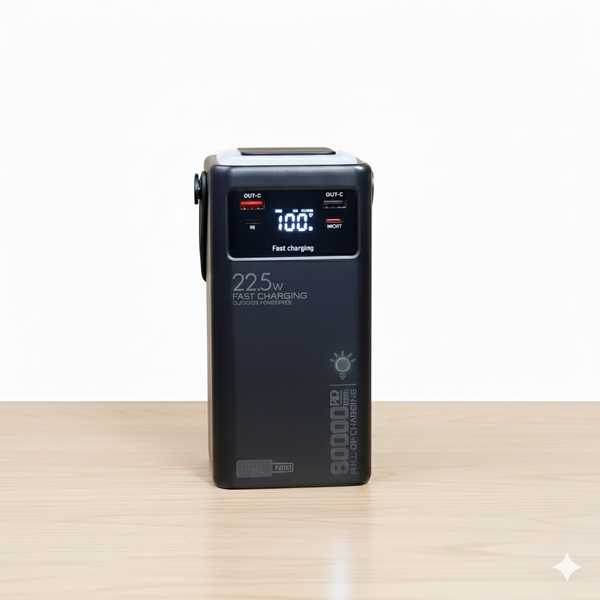 Потужний повербанк PD-80 з Power Delivery, швидка зарядка USB-C, Type-C PD-80 фото