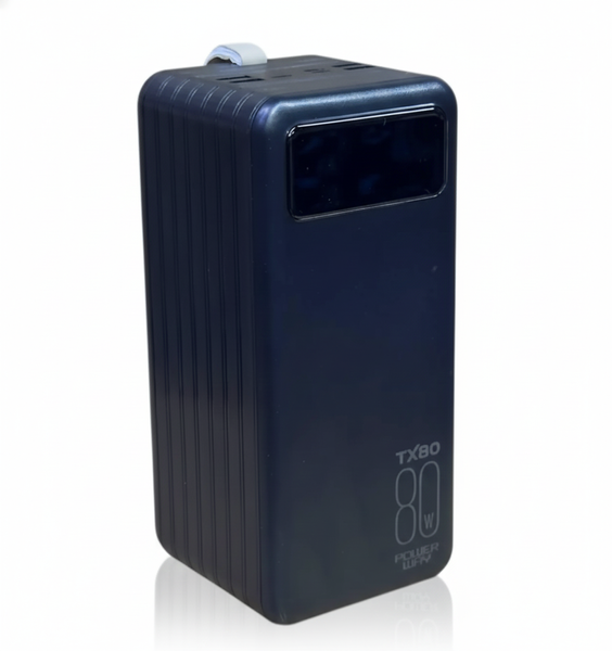 Багатофункціональний повербанк TX80, швидка зарядка, USB-порти, LED-індикатор TX80 фото