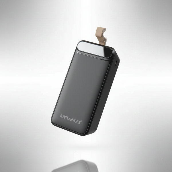 Надпотужний Повербанк P101K mAh: швидка зарядка, LED-дисплей, ремінець P101K фото