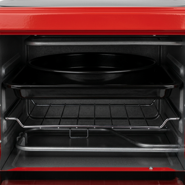 Електропіч Asel AF-33-23 33л, настільна духовка 1300W, регулювання 80-320&deg;C, червона AF33_23red фото