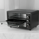 Електропіч Asel AF-50-23 50л, настільна духовка 1500W, 80-320&deg;C, 2 великих дека, чорна AF50_23bl фото 4