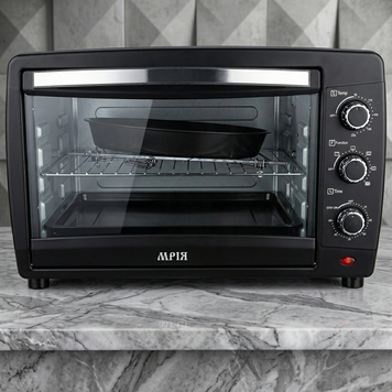 Електропіч Мрія MF-49 49л конвекція, вертел, підсвітка, 1800W, 2 дека, чорна MF49bl фото