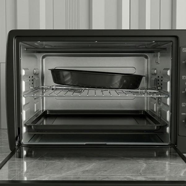 Електропіч Мрія MF-49 49л конвекція, вертел, підсвітка, 1800W, 2 дека, чорна MF49bl фото