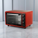 Електропіч Asel AF-40-23 40л, настільна духовка 1300W, 80-320&deg;C, 2 великих дека, червона AF40_23red фото 4