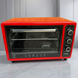 Електропіч Asel AF-40-23 40л, настільна духовка 1300W, 80-320&deg;C, 2 великих дека, червона AF40_23red фото 1