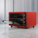 Електропіч Asel AF-40-23 40л, настільна духовка 1300W, 80-320&deg;C, 2 великих дека, червона AF40_23red фото 2