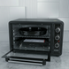Електропіч Asel AF-40-23 40л, настільна духовка 1300W, 80-320&deg;C, 2 великих дека, чорна AF40_23bl фото 2