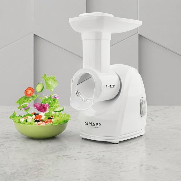 М&rsquo;ясорубка електрична SMAPP 489.81 (2000 Вт) з овочерізкою (4 тертки), біла ks48981pol фото